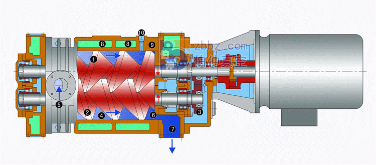 LG系列螺杆泵原理图